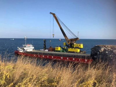 Повреда спря разтоварването на кораба край Камен бряг