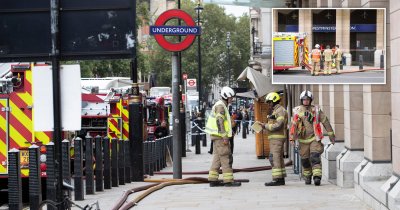 Пожар пламна близо до парламента в Лондон