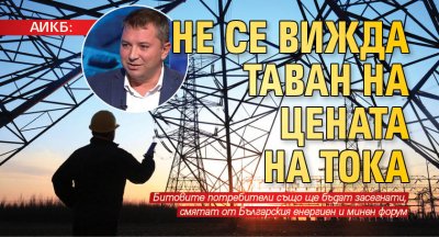 АИКБ: Не се вижда таван на цената на тока