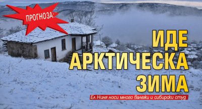 Прогноза: Иде арктическа зима 