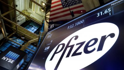 Ръст на тримесечните приходи на Pfizer със 134% до 24,1 млрд. долара