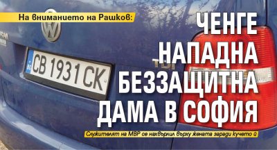 На вниманието на Рашков: Ченге нападна беззащитна дама в София