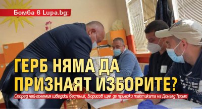 Бомба в Lupa.bg: ГЕРБ няма да признаят изборите?