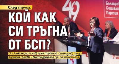 След труса: Кой как си тръгна от БСП?