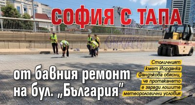 София с тапа от бавния ремонт на бул. „България”