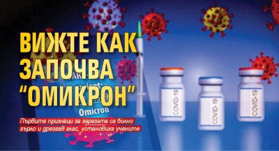 Вижте как започва "Омикрон"