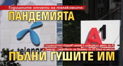 Годишните отчети на телекомите: Пандемията пълни гушите им