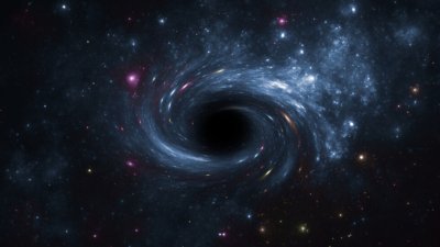 Заснеха черна дупка, която не поглъща звезди, а ги създава