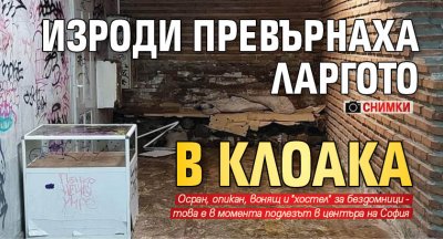 Изроди превърнаха Ларгото в клоака (СНИМКИ)