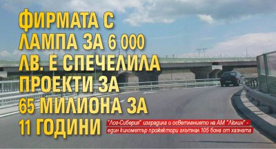 Фирмата с лампа за 6 000 лв. е спечелила проекти за 65 милиона за 11 години