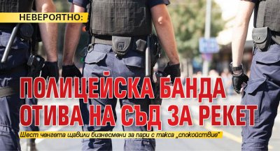 Група от шестима полицейски служители от София са обвинени за