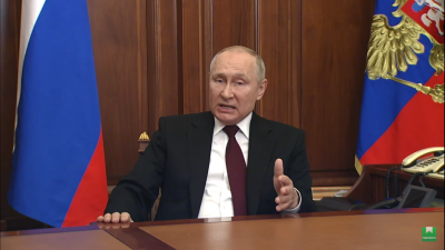 Президентът на Русия Владимир Путин призна независимостта на Донбаската и