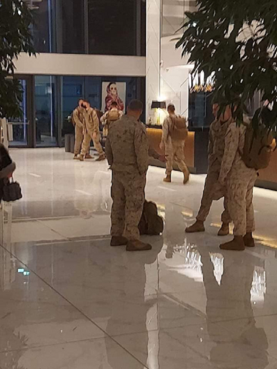 US войници напълниха софийския гранд хотел Милениум на бул Витоша