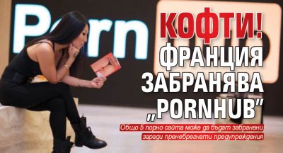 Pornhub и четири други сайта които предлагат порнографско съдържание са