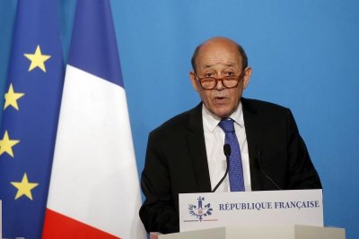 Френският министър на външните работи Жан Ив льо Дриан заяви че
