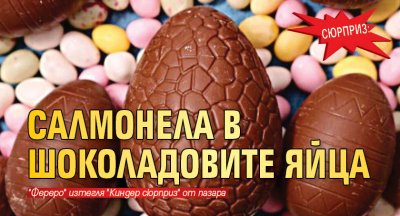 СЮРПРИЗ: Салмонела в шоколадовите яйца