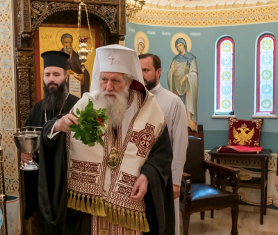 Патриарх Неофит отслужи Опело Христово в храма "Света Марина"