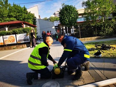 Пицария пламна днес на кръстовището на бул Руски и ул