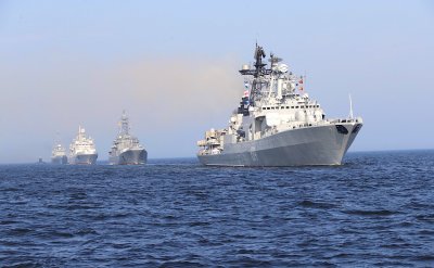 От главната база на Черноморския флот на Руската федерация в