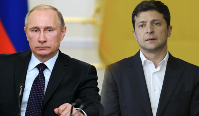 Украинският президент Володимир Зеленски заяви че руският му колега Владимир