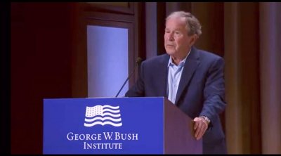 Джордж Буш заклейми бруталната инвазия на Путин в „Ирак”