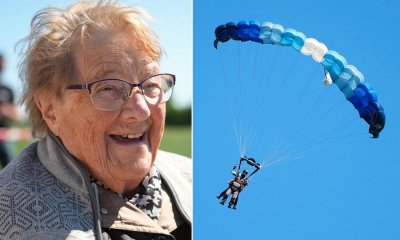103-годишна шведка би световен рекорд с парашут