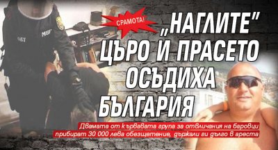 Срамота! "Наглите" Църо и Прасето осъдиха България