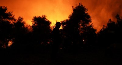 Извънредно положение на остров Евбея заради пожара