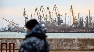 Украинските пристанища в Бердянск и Мариупол които са под контрола