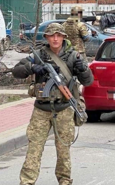 Бившият британски войник Джордан Гетли който се присъедини към украинските