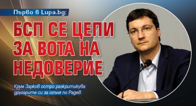 Първо в Lupa.bg: БСП се цепи за вота на недоверие