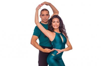 Популярният латино танцьор и хореограф Памбос Агапиу и половинката му Елисавета Христова