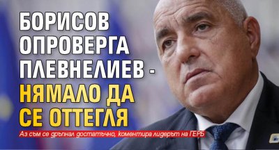 Борисов опроверга Плевнелиев - нямало да се оттегля