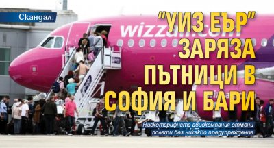 Скандал: "Уиз Еър" заряза пътници в София и Бари