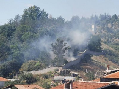 Пожар гори в близост до зоопарка в Благоевград По предварителна информация