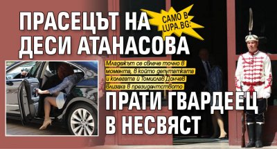 Само в Lupa.bg: Прасецът на Деси Атанасова прати гвардеец в несвяст