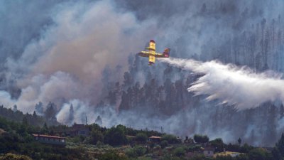 Силен пожар бушува на о-в Тенерифе