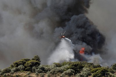 Не стихват опустошителните пожари в Гърция