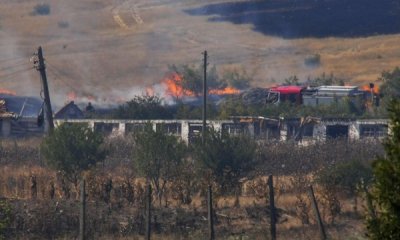 Пожар в бургаското село Изворище Огънят е тръгнал по обяд