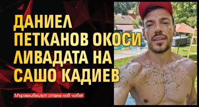 Даниел Петканов окоси ливадата на Сашо Кадиев