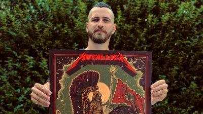 Дидо Пешев - първият българин с официален плакат на Metallica