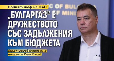 Новият шеф на НАП: „Булгаргаз“ е дружеството със задължения към бюджета