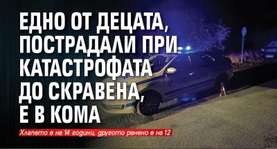 Едно от децата, пострадали при катастрофата до Скравена, е в кома