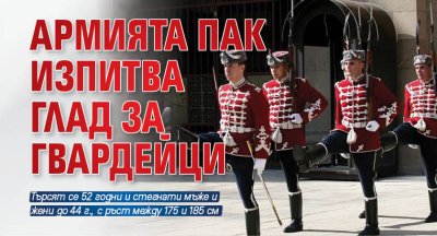 Командирът на Националната гвардейска част полк Кънчо Иванов обяви заповед