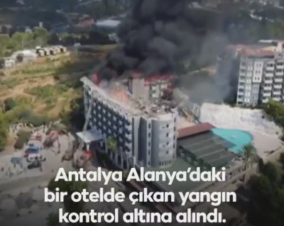 Пожар избухна в хотел в Анталия (ВИДЕО)
