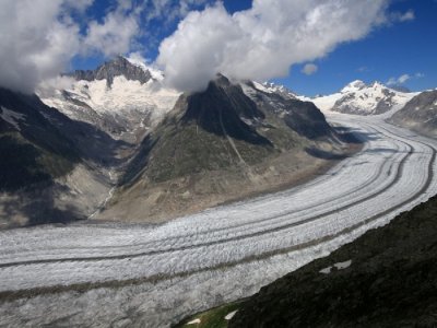 Някои от по малките швейцарски ледници са загубили значителни количества лед