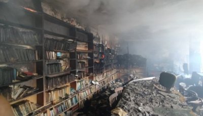 Късо съединение подпали библиотеката в Кубрат