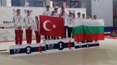 Нашите момчета с бронз на Балканските игри по спортна гимнастика