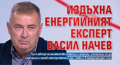 Издъхна енергийният експерт Васил Начев