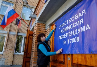 Украйна определи така наречените референдуми организирани от Русия в окупираните